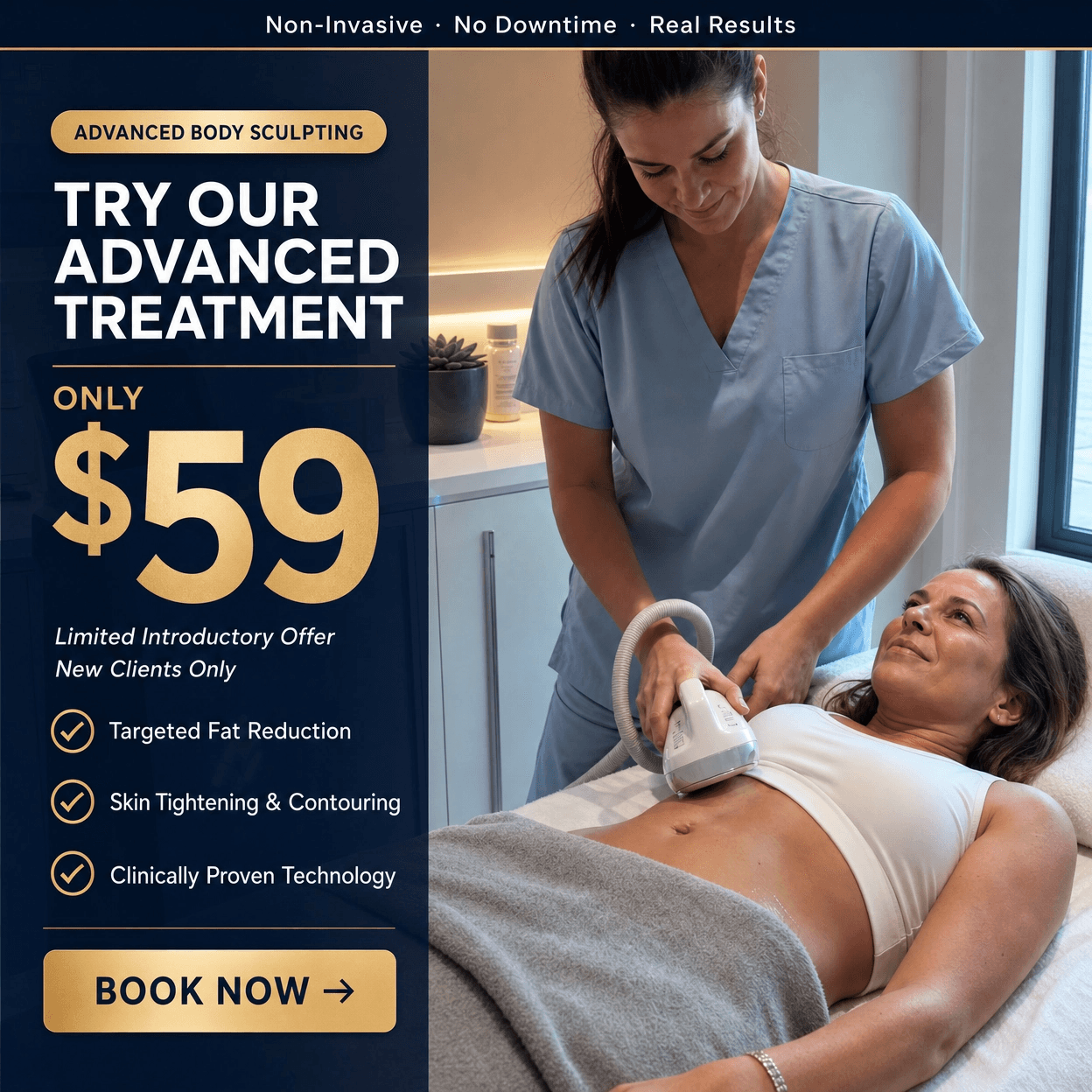 med spa ad creative generated by RealMoment