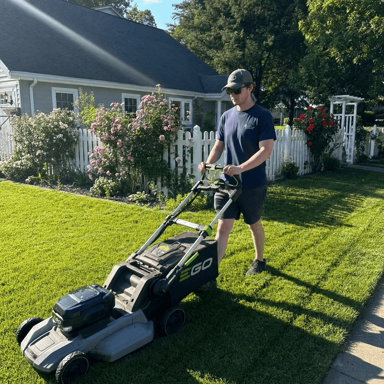 lawn care ad creative generated by RealMoment